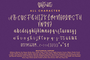 District - Cool Script Font