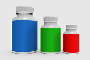 Supplement Nutrition Bottle Mockups