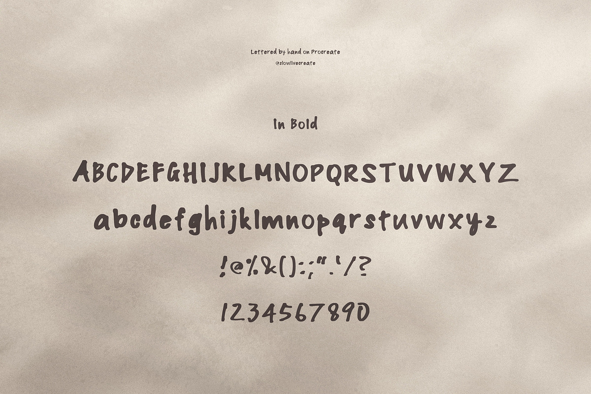 To Live and Write - Handwritten Font, a Handwritten Font by slowlivecreate (Photo 6 of 7)