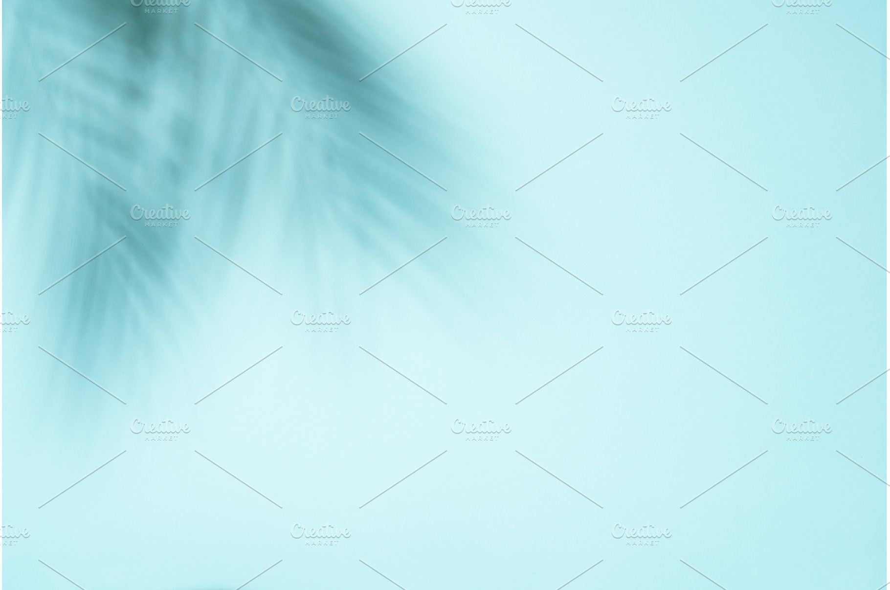 Blue background with palm shadows., an Abstract Photo by Nadia-nb