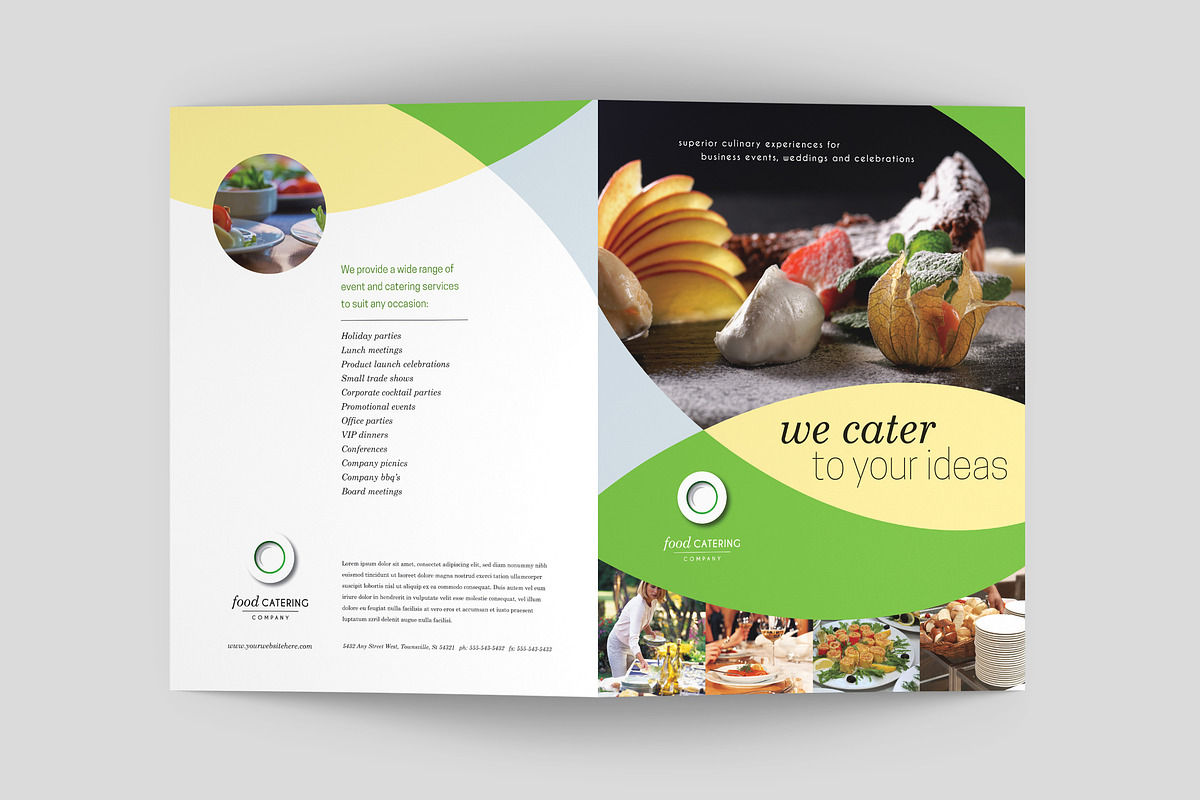 Food Catering Brochure Template, a Brochure Template by StockLayouts (Photo 3 of 4)