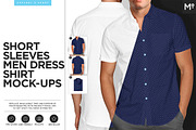 Short Sleeves Dress Shirt Mock-up, a Household Mockup by Mocca Mockups Store (Thumbnail 1 of 9)