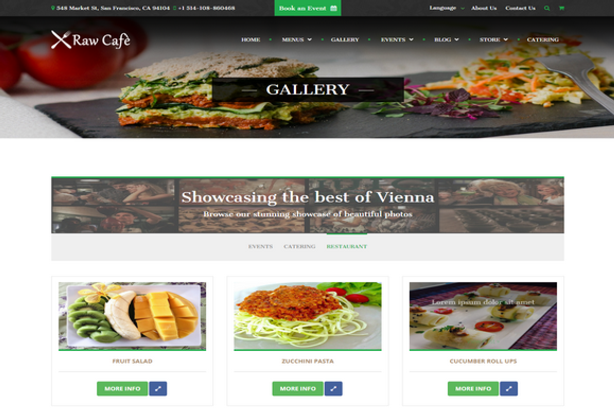 Raw Cafè-Bootstrap Theme Restaurant, a Bootstrap Template by auroraruggieri (Photo 5 of 13)
