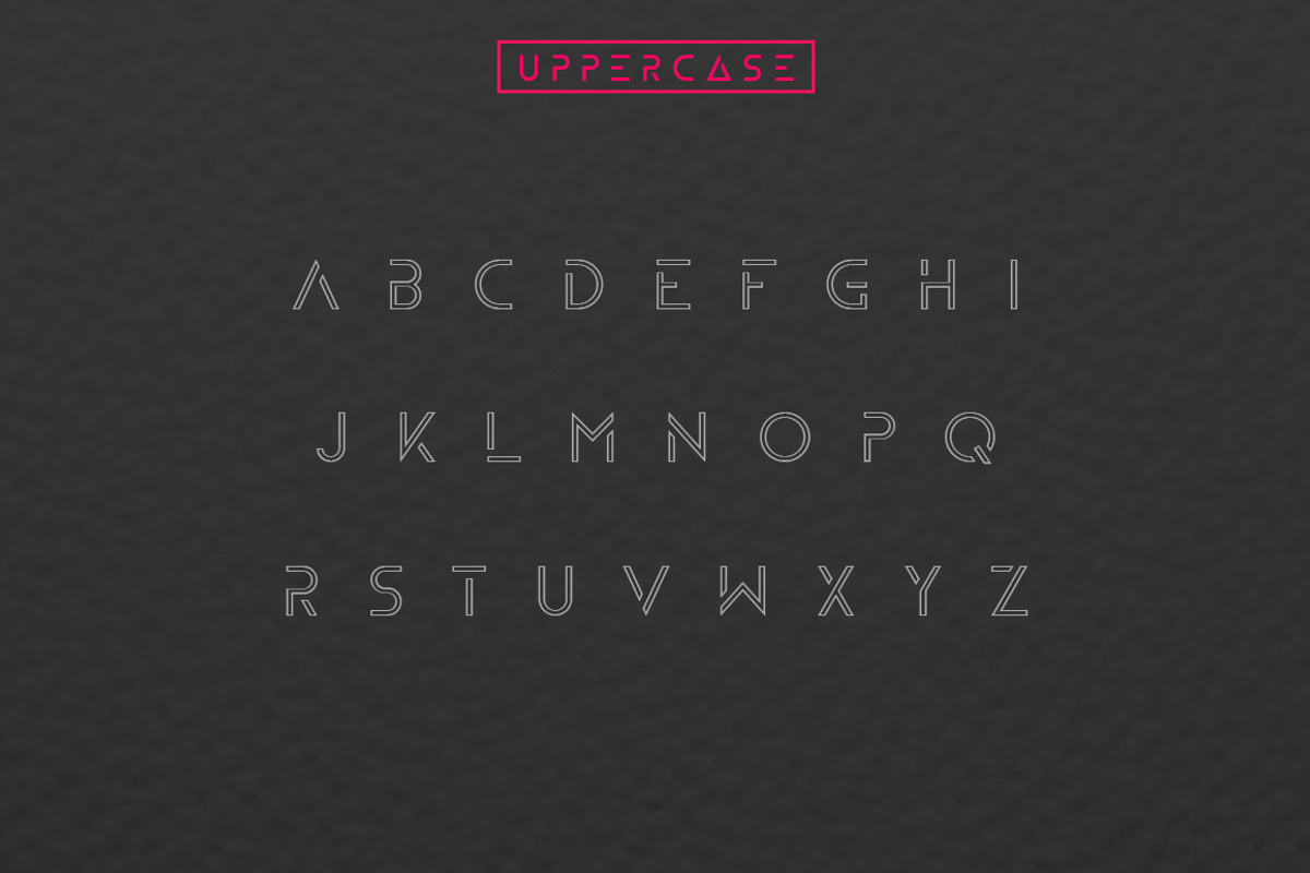 ZELDA typeface (OUTLINE) preview 2