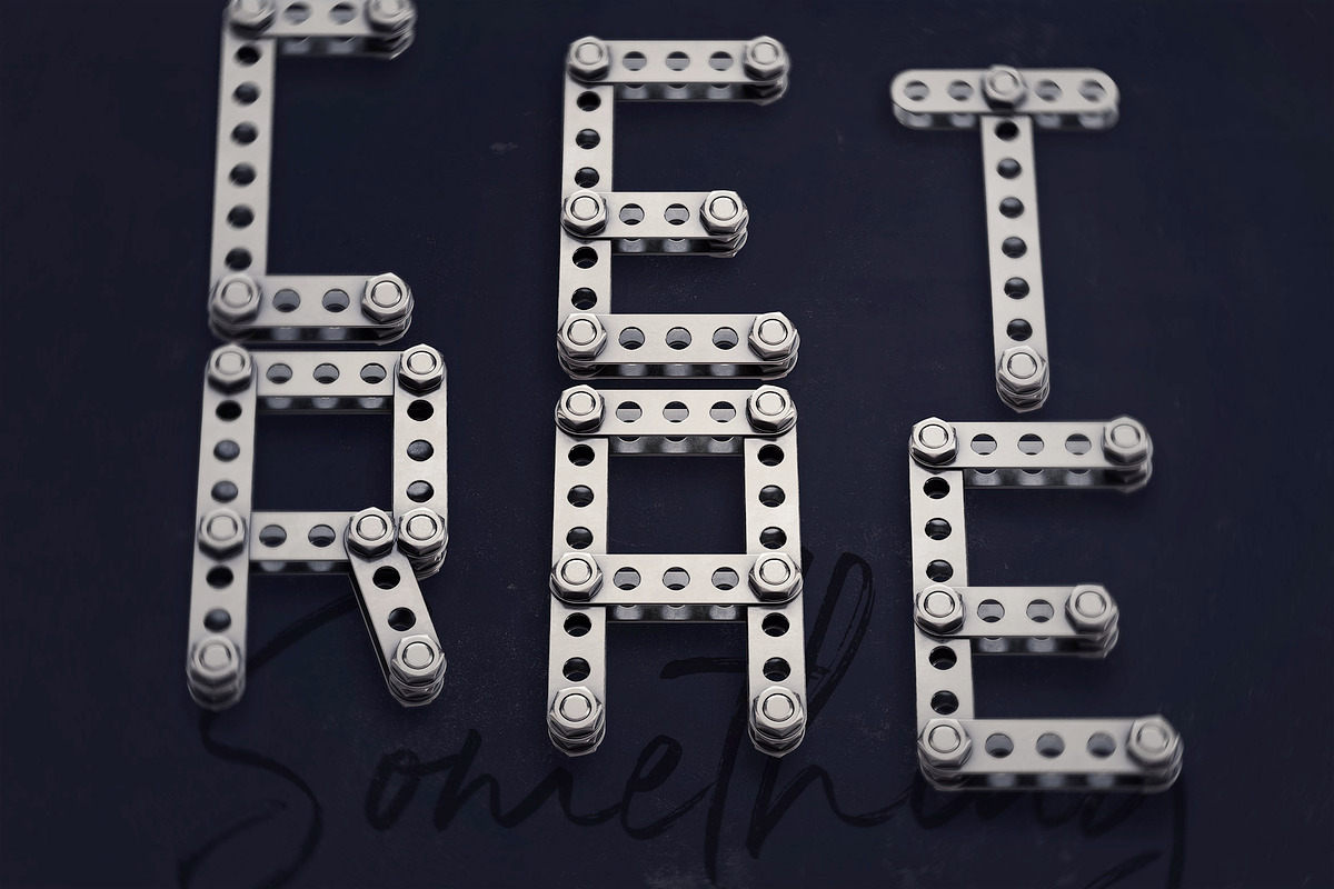 Construction Kit 3D Lettering, a Background Graphic by TVartworks (Photo 10 of 14)