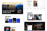Electrician & Electrical Figma, an UI Kit Template by ArtGalaxy (Thumbnail 2 of 4)