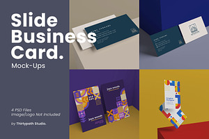 Slide Business Card Mock Ups