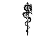Dragon Sword Bundle, an Illustration by Designs_River (Thumbnail 4 of 31)