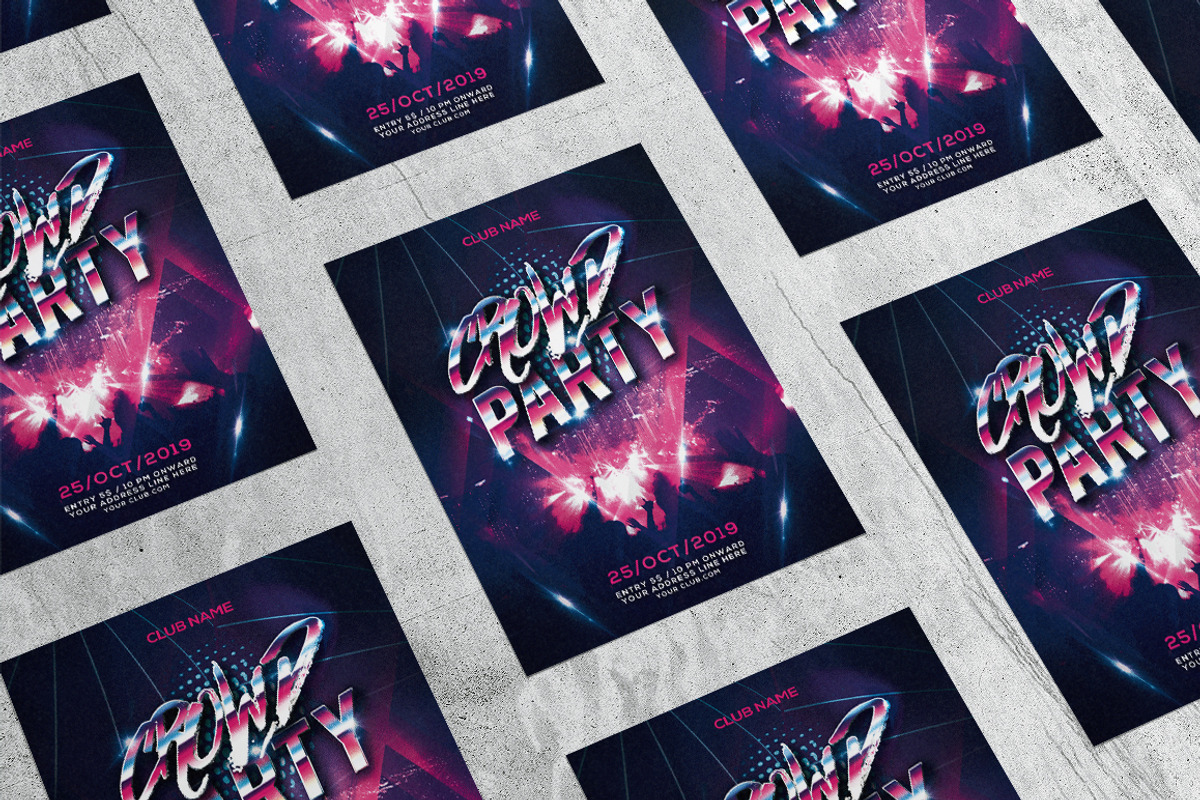 Crowd Party, a Flyer Template by What a Story (Photo 4 of 5)