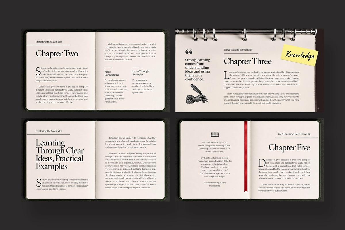 Vintage Book Presentation Template, a Presentation Template by BrandPacks (Photo 3 of 4)