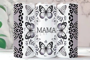 Mama with Butterflies Tumbler, an Arts & Entertainment Photo by LamanAzalea