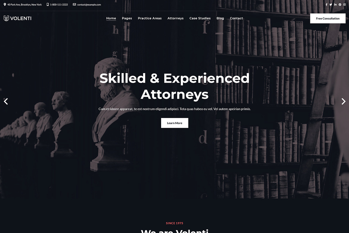 Law Firm Attorney Lawyer Template, a HTML Template by MatchThemes (Photo 2 of 4)