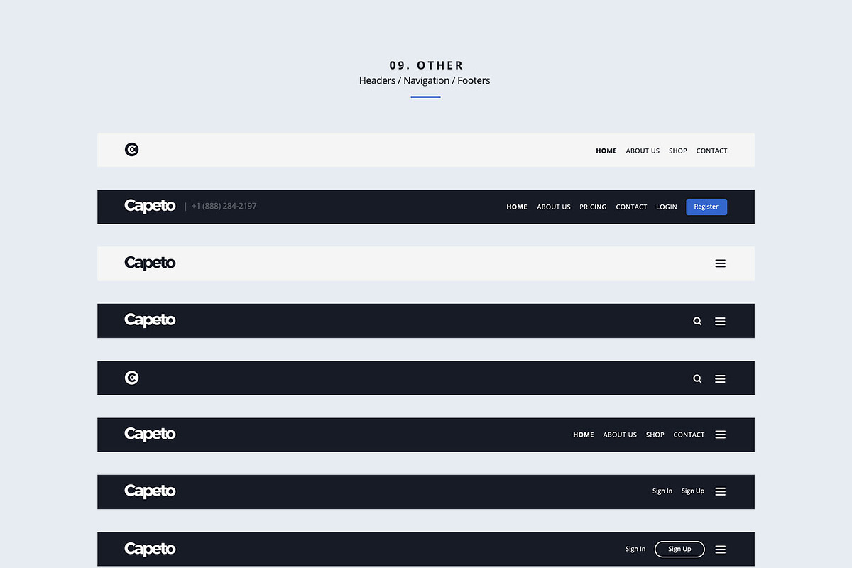 Capeto UI Web Kit, an UI Kit Template by CreativesCastle (Photo 11 of 12)