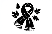 Autumn Girl Silhouette with Scarf, a Graphic by Creativeshirt (Thumbnail 7 of 9)