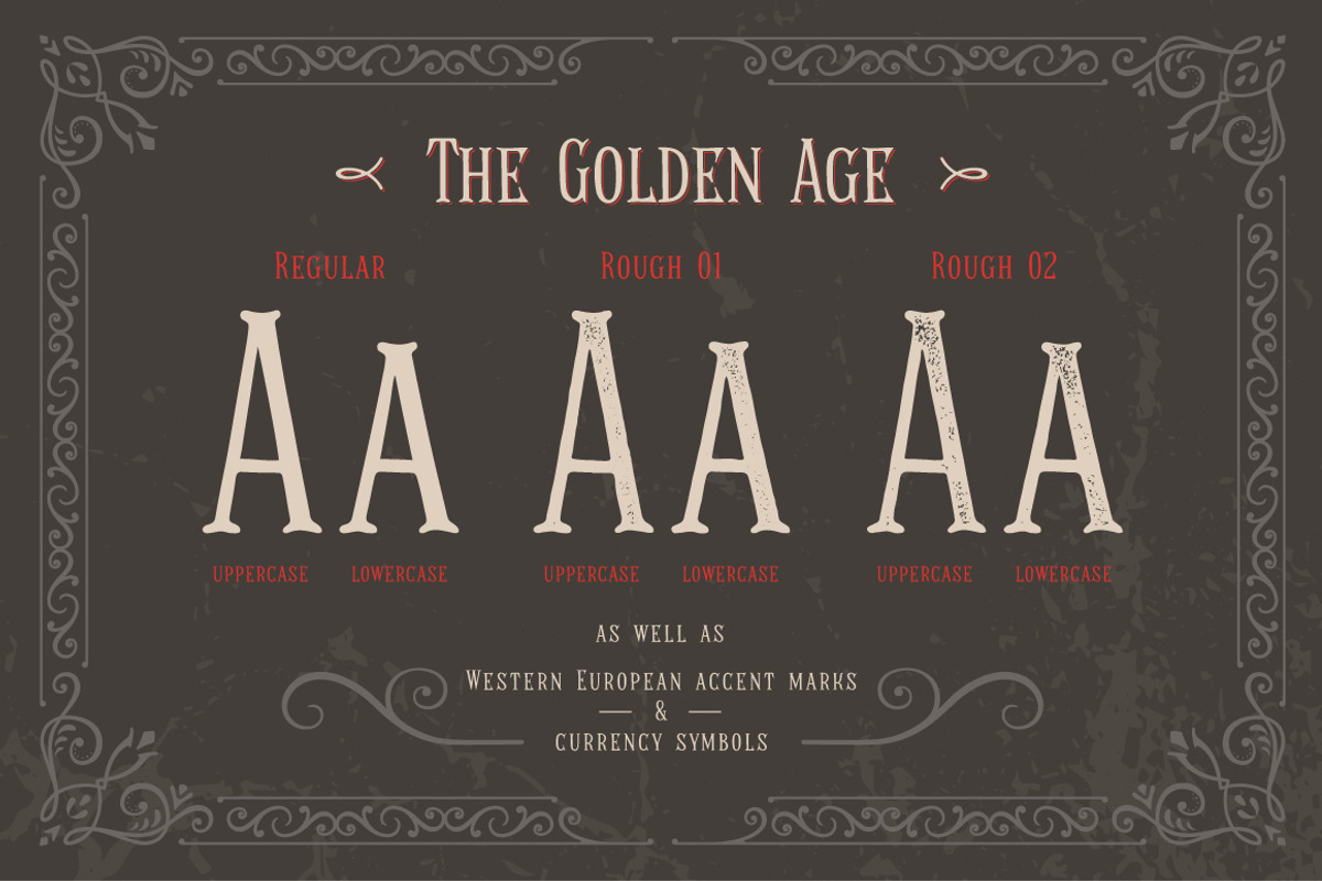 The Golden Age Typeface preview 2