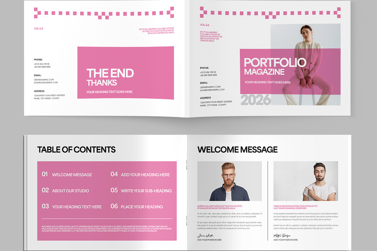 Modern Portfolio Magazine Template