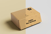 Mailer Box Mockup, a Packaging Mockup by graphicpages (Thumbnail 3 of 9)