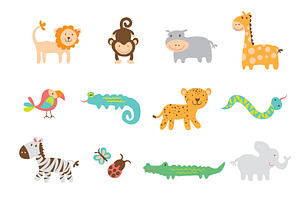 Vector Safari Animal Graphics