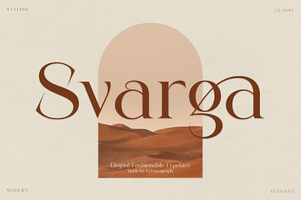Svarga | Elegant FashionableTypeface