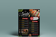 Shshi Restaurant Menu Flyer, a Flyer Template by GreenPixi (Thumbnail 3 of 4)