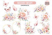 Watercolor Pink Butterfly Clip Art, an Illustration by TatiMockup (Thumbnail 2 of 4)