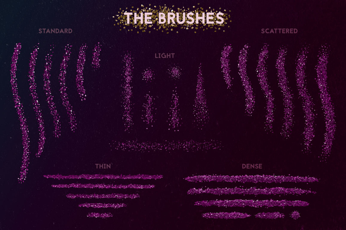 Glitter Brushes, a Brush Add-On by The Artifex Forge (Photo 7 of 8)
