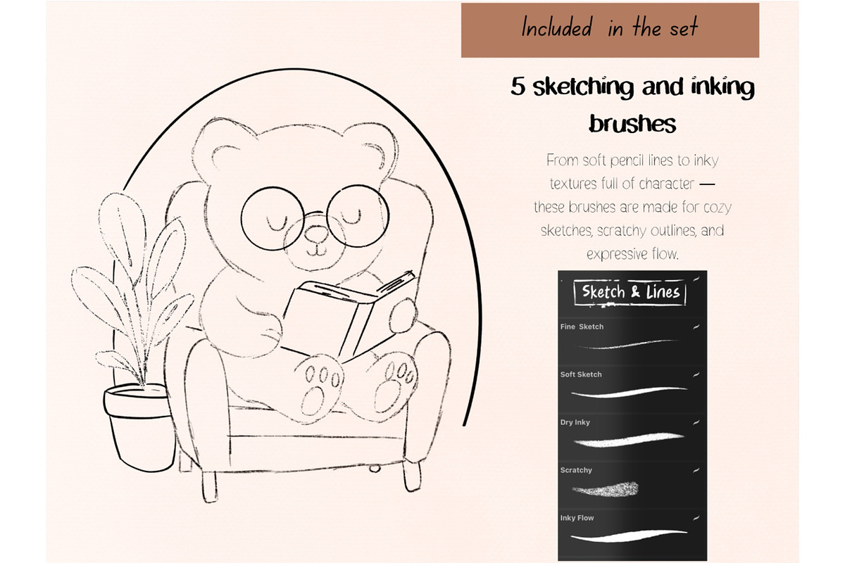 The Cozy Brush set, a Brush Add-On by Tanya’s Digital Art (Photo 4 of 10)