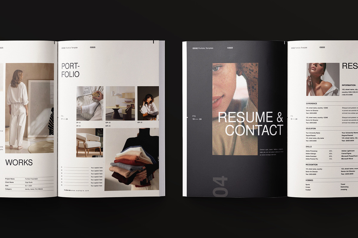 Design Portfolio and Resume Template, a Brochure Template by ArtisanaAura (Photo 8 of 9)