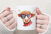 4th of July Heifer Png, Patriotic Co, an Illustration by Sublimation Artist (Thumbnail 6 of 6)