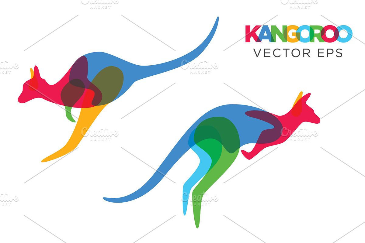 Creative Kangaroo Vector Animal, an Animal Illustration by Toko Pak Sabar