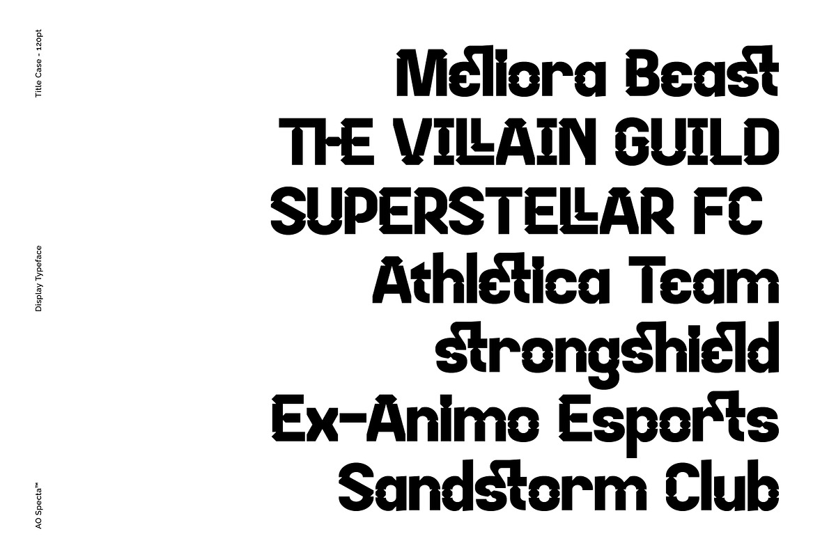 AO Specta - Display Typeface, a Sans Serif Font by OwunStudio (Photo 15 of 15)