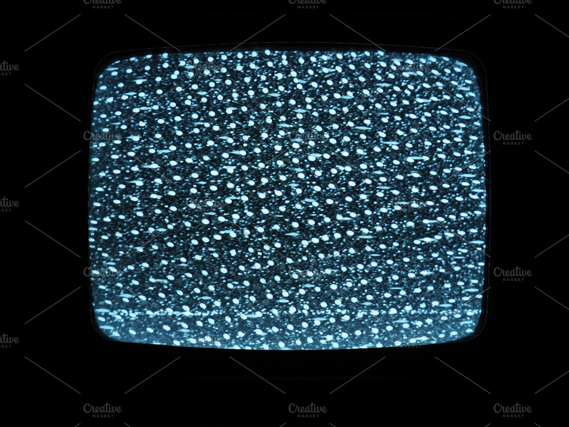 real detuned analog tv static noise glitch, a Photo by WorldOfPhotos