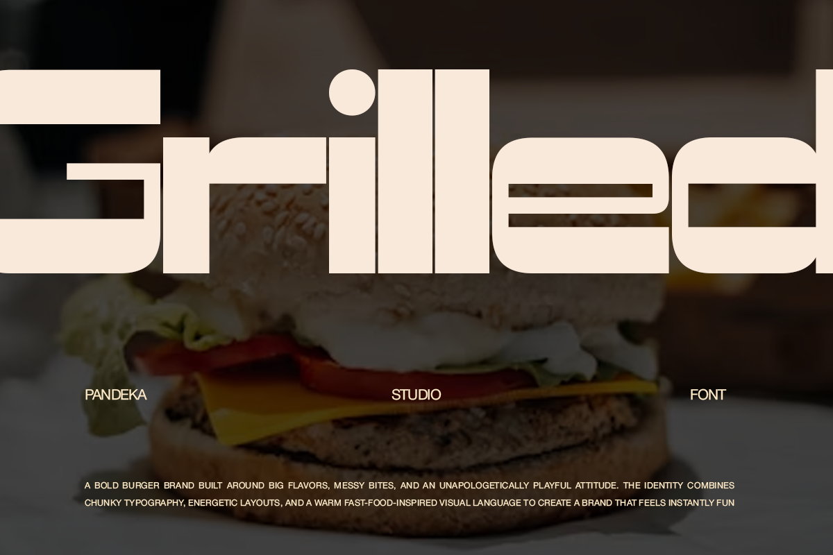 Genibos - Food Display Font, a Sans Serif Font by Pandeka Studio (Photo 7 of 9)
