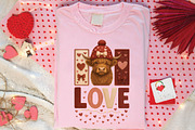 Crochet Highland Cow Valentine PNG, an Illustration by DreamPrint404 (Thumbnail 2 of 8)