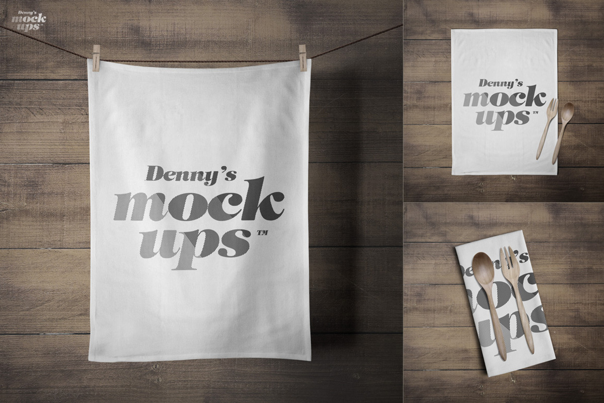 Flour Sack Towel Mockup, a Product Mockup by Denny's Mock-ups (Photo 2 of 10)