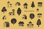 Home. Cozy vector lettering set., an Object Graphic by anna khramtsova (Thumbnail 4 of 10)