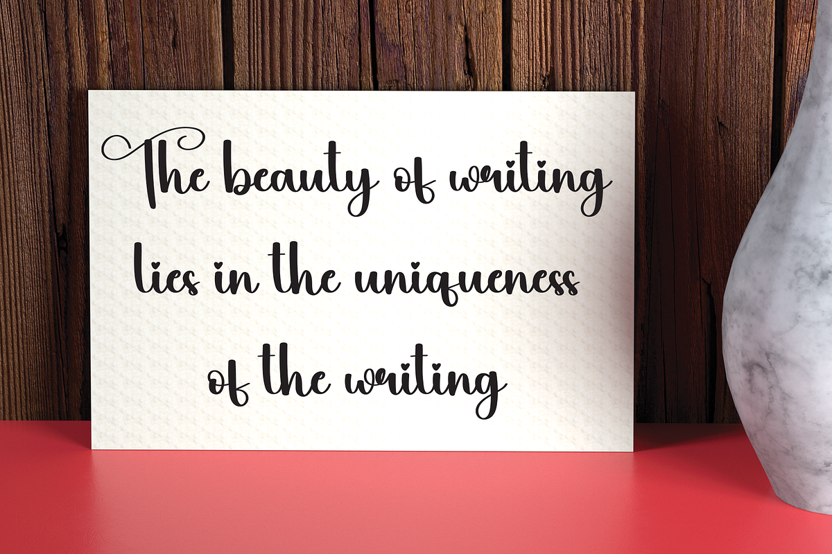 Nature | Script Font, a Script Font by Scratchones (Photo 6 of 8)