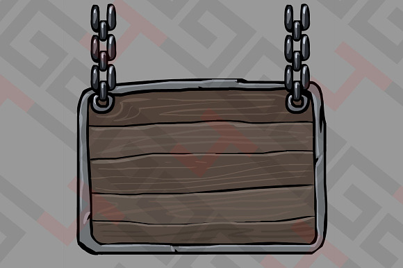 Medieval Wood Ui Panel
