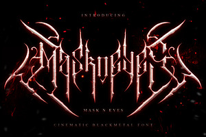 MasknEyes Cinematic Blackmetal Font