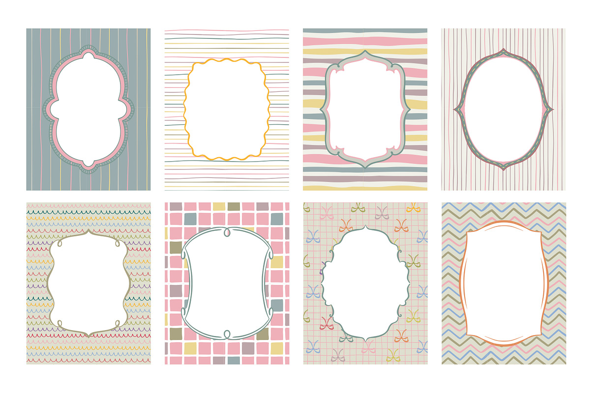 Whimsy Patterns & Frames, a Background Graphic by Molly art (Photo 12 of 16)