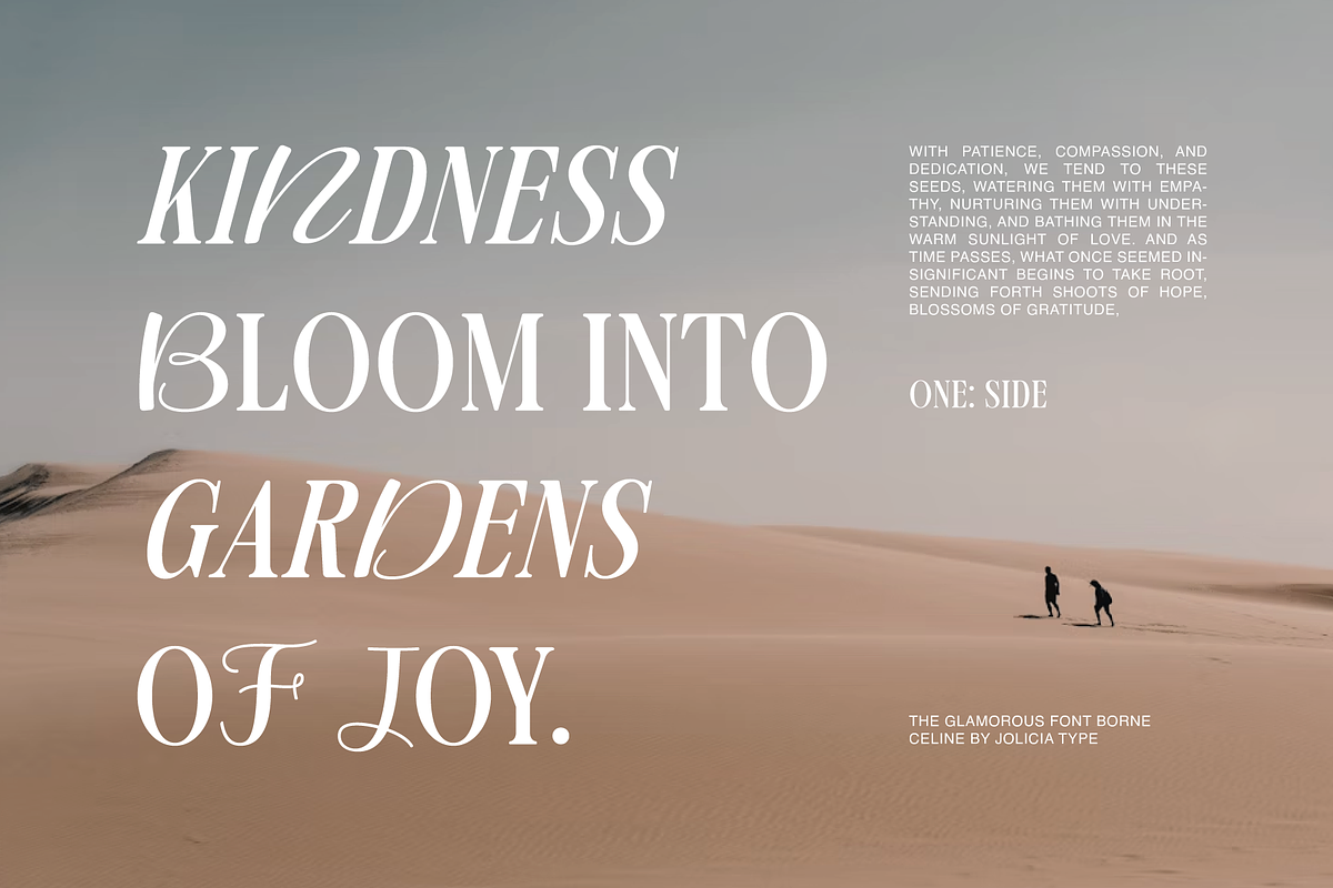 Borne Celine | Modern Display Font, a Serif Font by Jolicia Type (Photo 7 of 11)