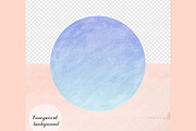 30 Ombre Two Tone Circle Frames PNG, an Object Graphic by ThingsbyLary (Thumbnail 3 of 10)