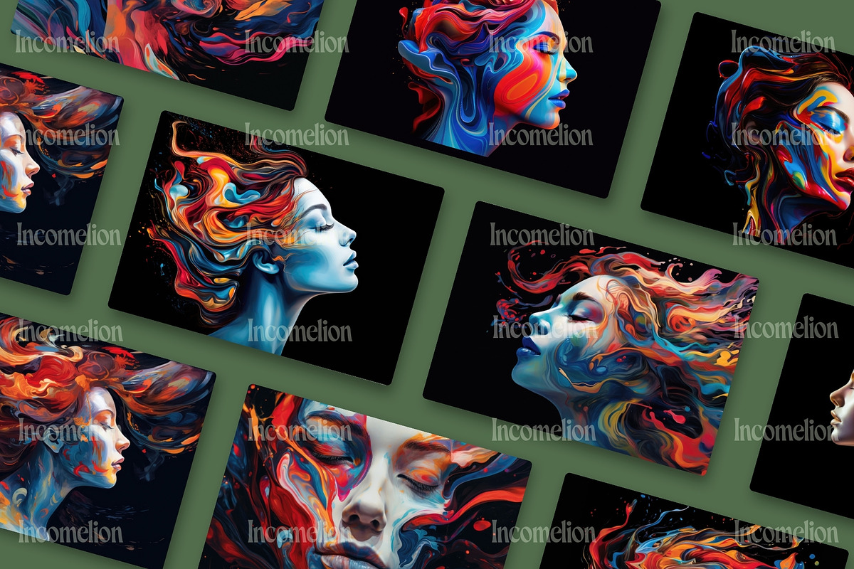 20 Liquid Emotion Illustrations, a Person Illustration by Incomelion (Photo 4 of 6)