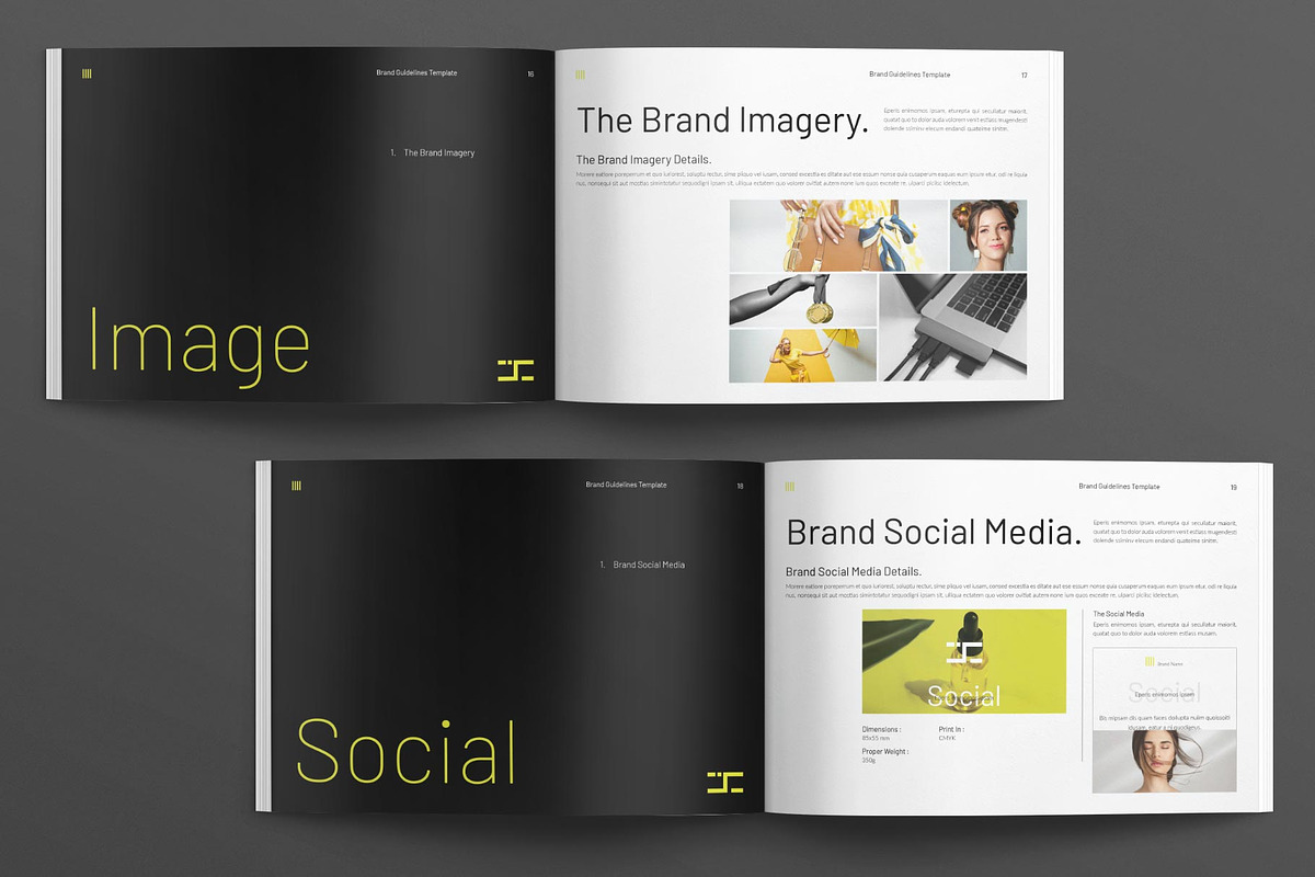 Brand Guideline Brochure Landscape, a Brochure Template by MassiveCreator (Photo 7 of 8)