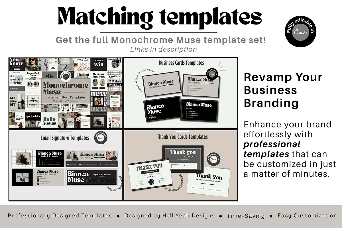 Monochrome Invoice & Order Form, a Stationery Template by Hell Yeah Designs (Photo 8 of 8)