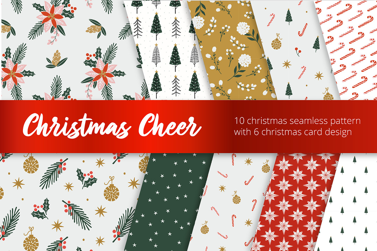 Christmas Print & Christmas Cards, a Pattern Graphic by ASTUDIO (Photo 1 of 7)
