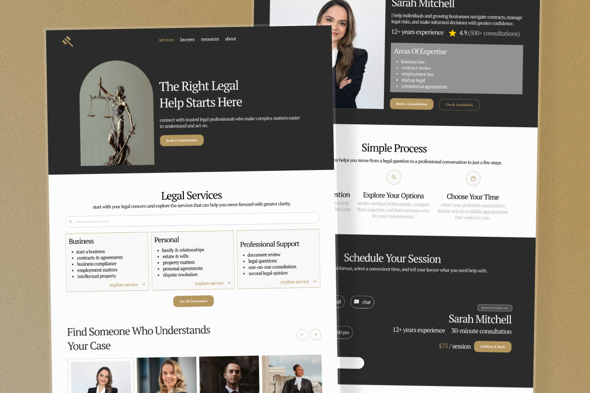 Legal Consultation Landing Page, a Landing Page Template by productype1 (Photo 4 of 5)