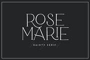 Rosemarie Dainty Serif, a Serif Font by Rachel Kick (Thumbnail 1 of 12)