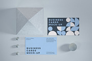 3D Geometric Business Card Mock-ups, a Business Card Template by MindMuse (Thumbnail 6 of 11)