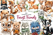 Sweet Forest Friends, Cute Baby, an Illustration by CreationArt (Thumbnail 1 of 9)